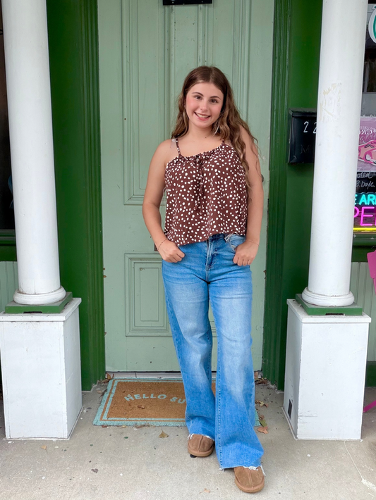 High Rise Flare Bottom Jeans