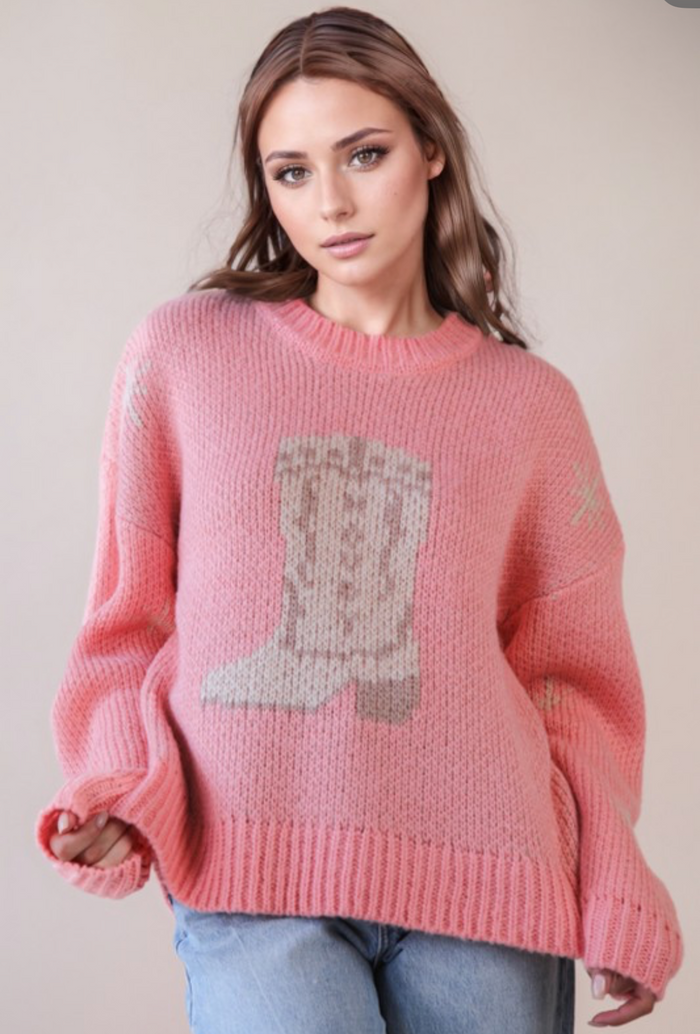 Howdy boot sweater