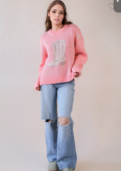 Howdy boot sweater