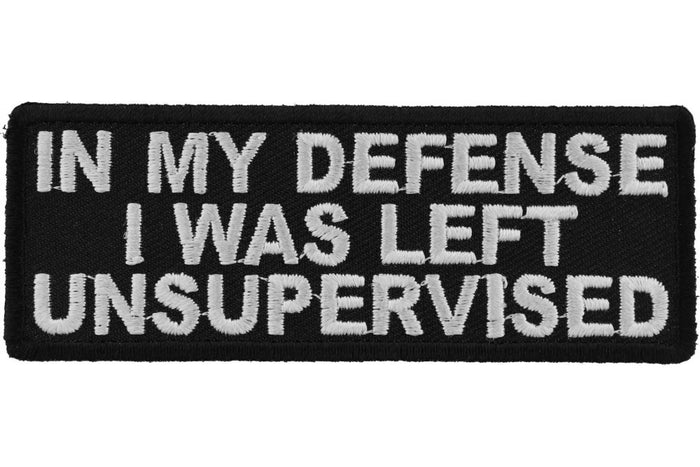 In My Defense I Was Left Unsupervised Patch