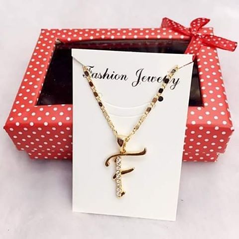 Initial Necklace -F