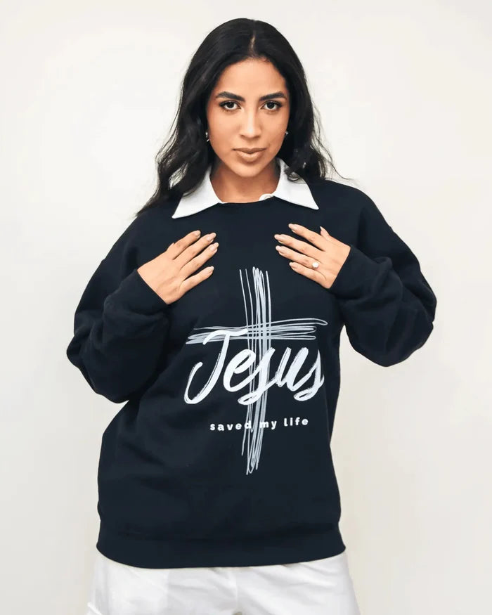 Jesus Saved My Life Sweatshirt - Holy Looks