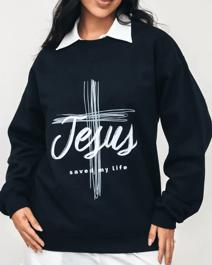 Jesus Saved My Life Sweatshirt - Holy Looks