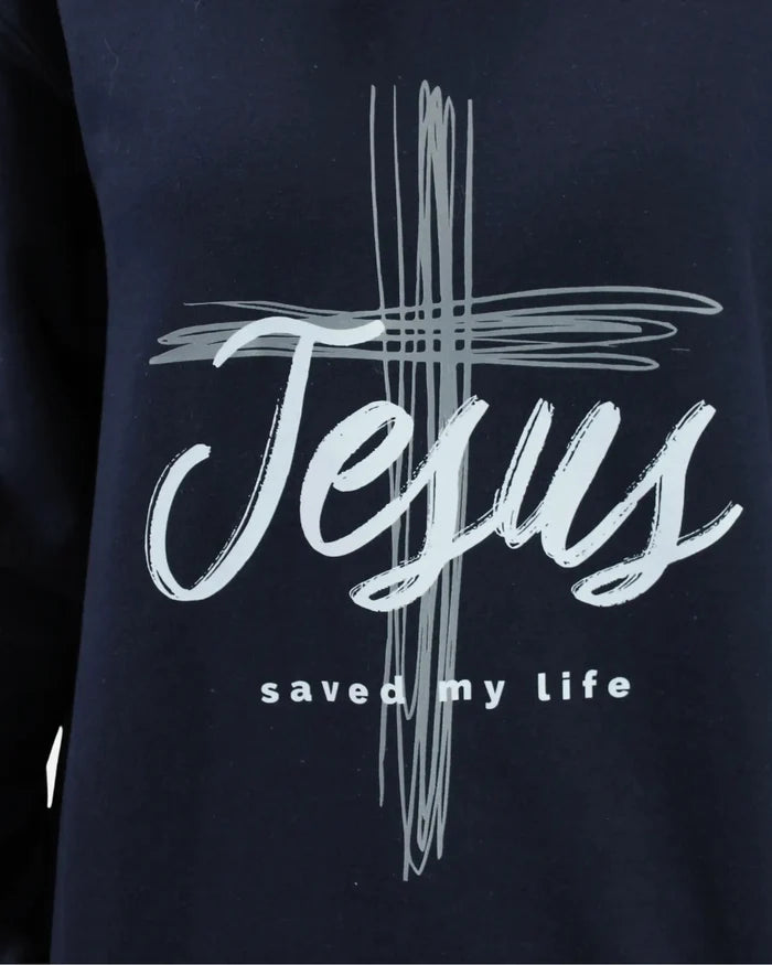 Jesus Saved My Life Sweatshirt - Holy Looks