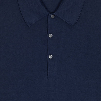 John Smedley - Isis Polo Shirt in French Navy - Nigel Clare