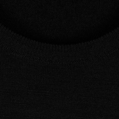 John Smedley - Marcus Crewneck in Black - Nigel Clare