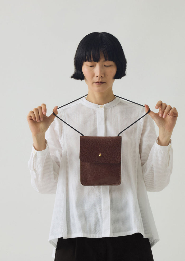 Kate Sheridan Leather Erin Pouch | Chestnut