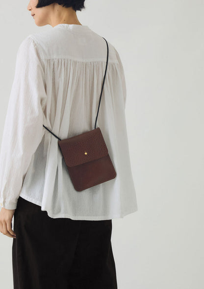 Kate Sheridan Leather Erin Pouch | Chestnut