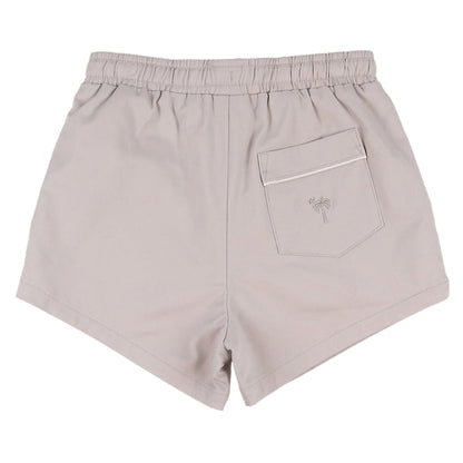 Khaki Twill Shrimp Shorts - khaki shrimp shorts back