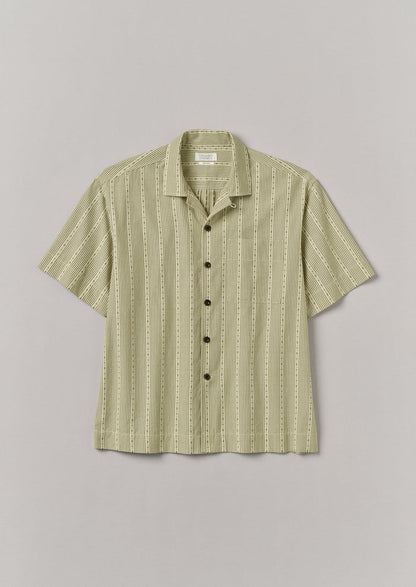 Kite Stripe Cotton Shirt | Olive