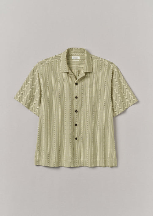 Kite Stripe Cotton Shirt | Olive