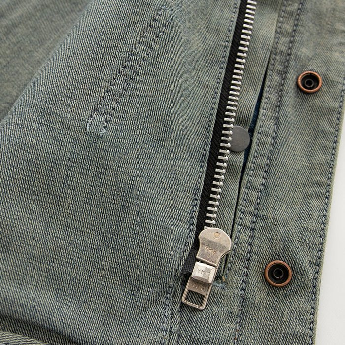 Ladies Lexi Blue Denim Vest: The Lexi is a clean, simple club style vest in our soft, comfy washed denim