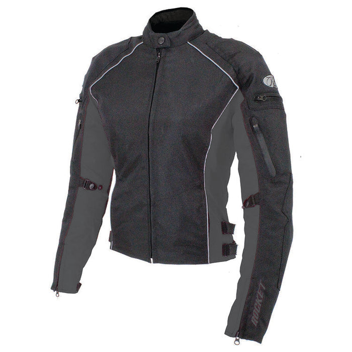 Ladies Turbulent Jacket: • Water resistant treated Rock Tex™ outershell for maximum impact resistance
• Externally accessible