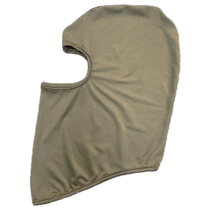 Brown motorcycle balaclava face mask for riding, providing full head and neck coverage.