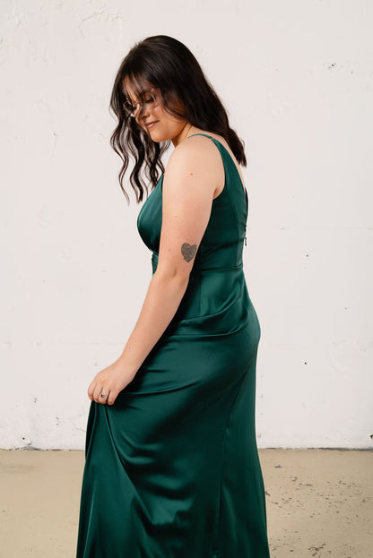Lila Satin Dress - Dress - JOUNE
