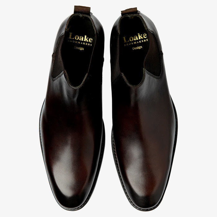 Loake - McBride Chelsea Boot in Dark Brown - Nigel Clare