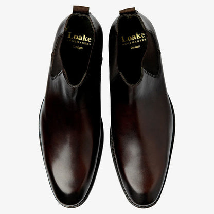 Loake - McBride Chelsea Boot in Dark Brown - Nigel Clare