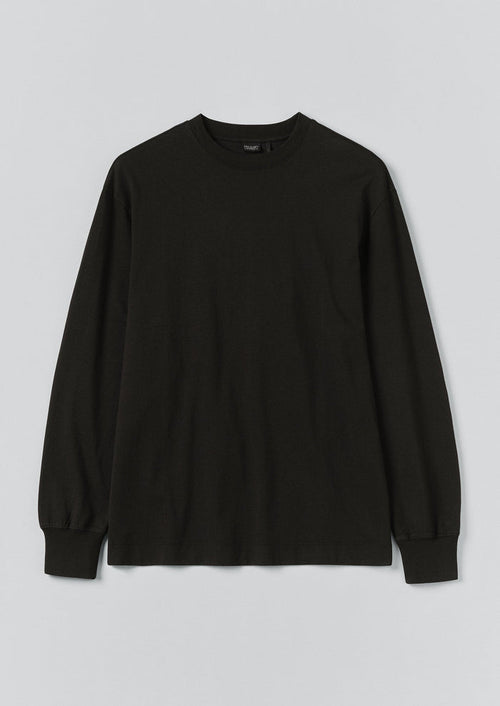 Long Sleeve Crew Neck Tee | Dark Charcoal