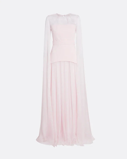 Long Sleeve Multi-Layer Dress - BLUSH-1