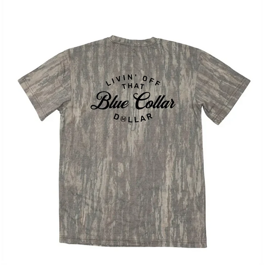 Mad Hatter Livin Off That Blue Collar Dollar T-Shirt