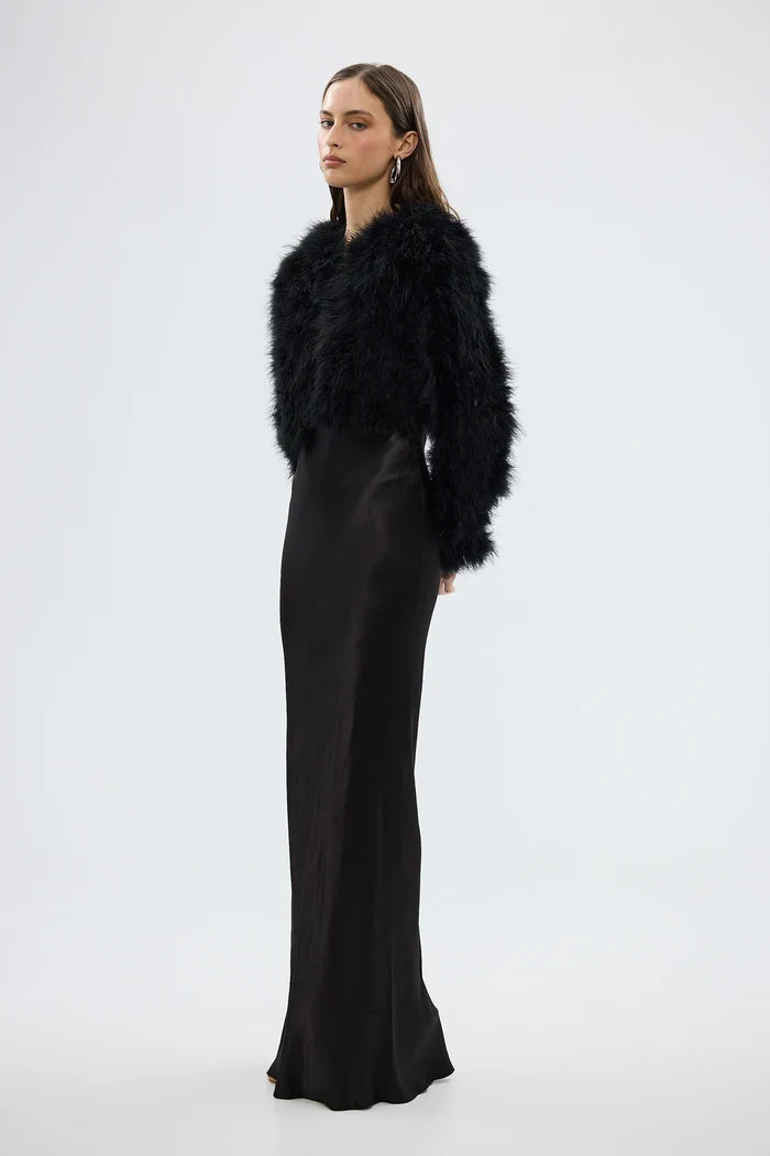 Manhattan Crop Jacket Black