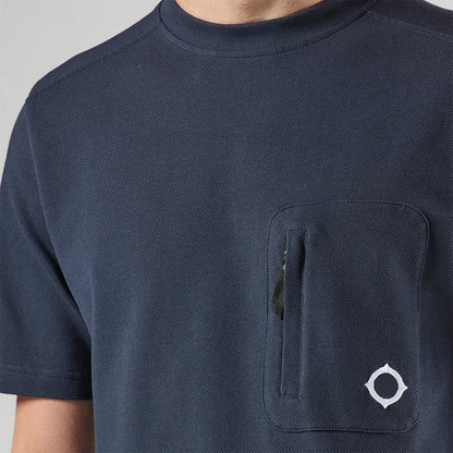 Mastrum - Pique Tee in Ink Navy - Nigel Clare