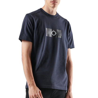 Mastrum - Trompe L'Oeil Tee in Ink Navy - Nigel Clare