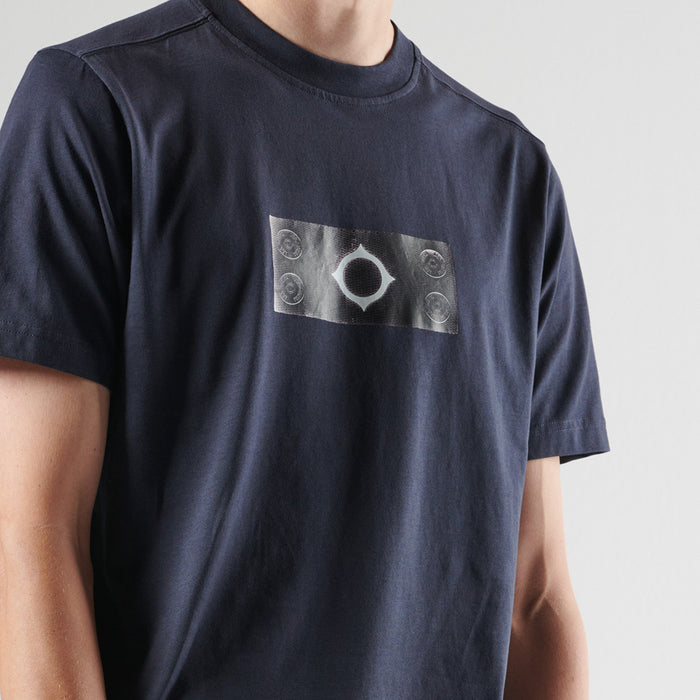 Mastrum - Trompe L'Oeil Tee in Ink Navy - Nigel Clare