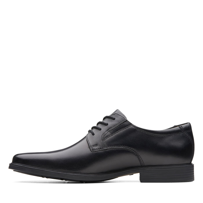 Mens - Tilden Plain Black Leather