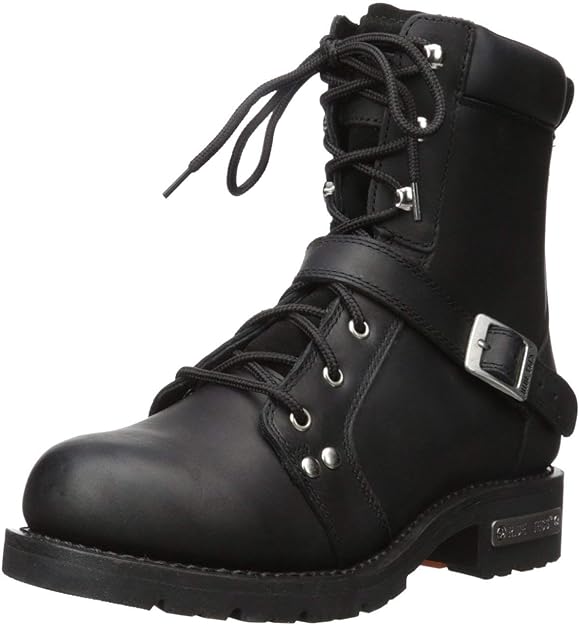 Men's 8" Zipped Boot: Color: Black100% Full-Grain LeatherImportedRubber soleShaft measures approximately Ankle High from arch