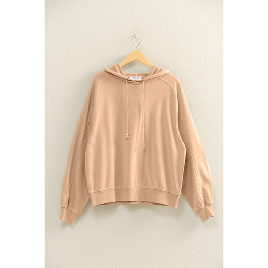 Mineral Washed Seam Detail Hoodie