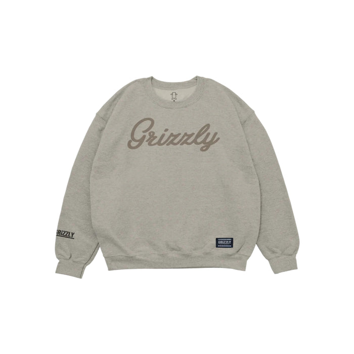 Moletom Grizzly Script Logo Crew Neck
