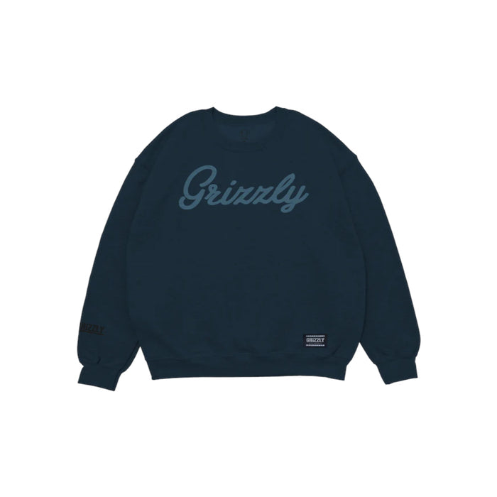Moletom Grizzly Script Logo Crew Neck