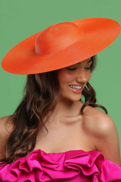 Mona Plate Hat Orange - Accessory - Morgan and Taylor