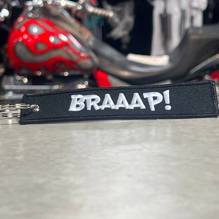 Motorcycle Key Chain - Braaap: Dimensions: 4