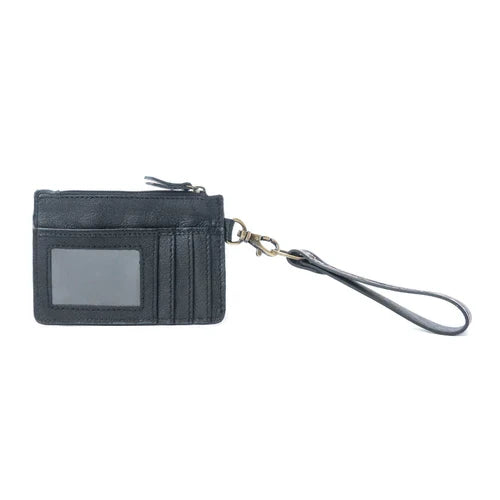 Myra Wildflower Mesa Hand-Tooled Hair-on Leather Card Holder