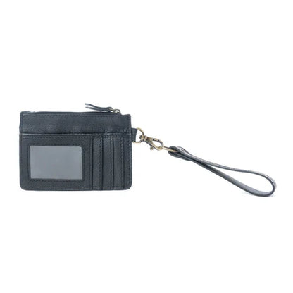 Myra Wildflower Mesa Hand-Tooled Hair-on Leather Card Holder