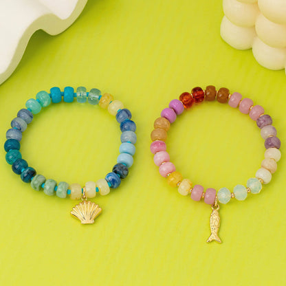 Nautical Multi-Color Beaded Bracelet