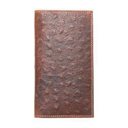 Nocona Mens Rodeo Style Wallet Ostrich Leather Wallet