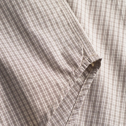 Norse Projects - Algot Poplin Check Shirt in Walnut - Nigel Clare