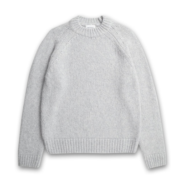 Norse Projects - Birger Wool Raglan Jumper in Light Grey Melange - Nigel Clare