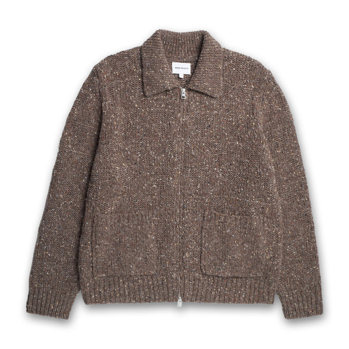 Norse Projects - Eric Donegal Diamond Jacket in Seal Brown - Nigel Clare