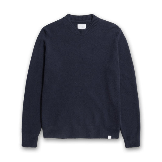 Norse Projects - Merino Lambswool Sweater in Dark Navy - Nigel Clare