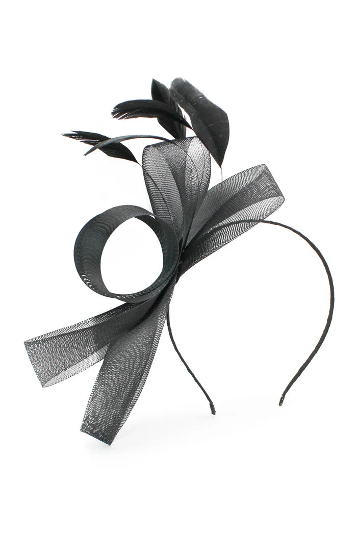 Nyla Fascinator Black - Accessory - Morgan and Taylor