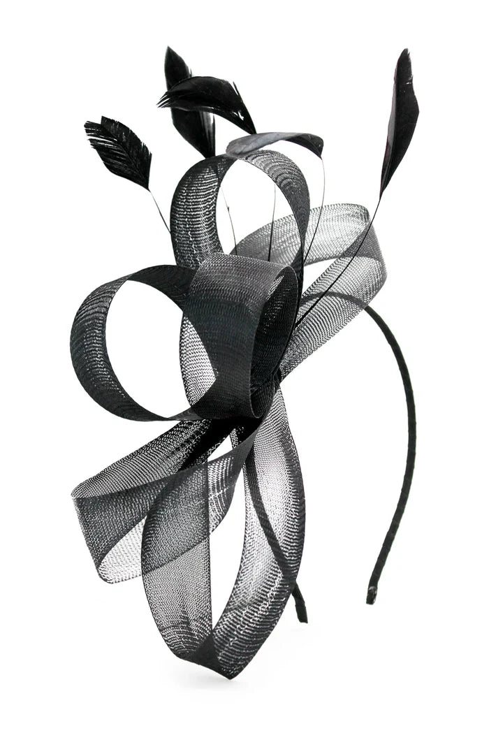 Nyla Fascinator Black - Accessory - Morgan and Taylor