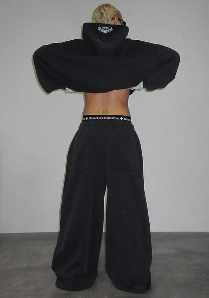 OLD ENGLISH OVERSIZED SWEATPANTS WASHED CHARCOAL