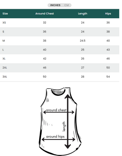 OTTER YING/YANG - Women's Relaxed Tank 100% Organic Cotton - Gold