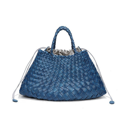 Oversized Woven Handbag – AZURE