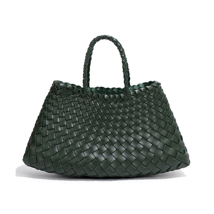 Oversized Woven Handbag – AZURE