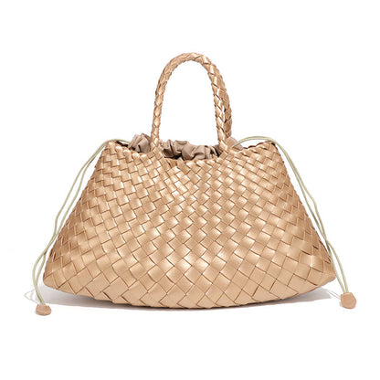 Oversized Woven Handbag – AZURE